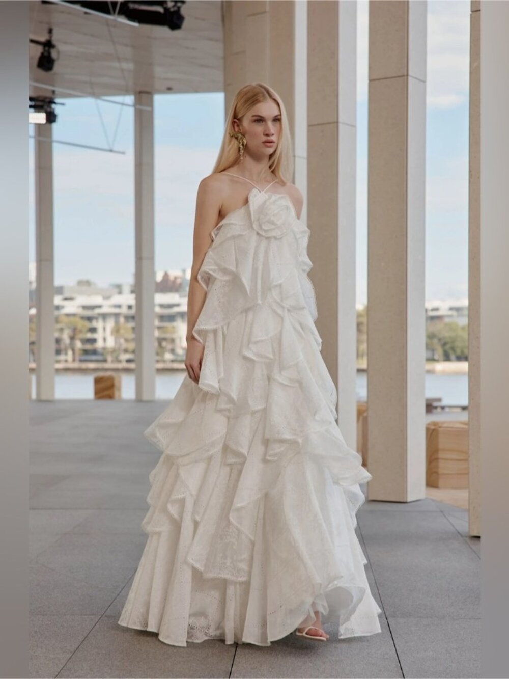 AJE MERRITT EMBROIDERED GOWN Dress Original Price $1099 USD size AU8/US 4 - Picture 7 of 9